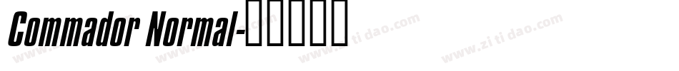 Commador Normal字体转换